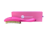 Pink Rectangular Curved Brush - (Medium-Soft Bristles)
