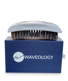 White Rectangular Wave Brush - SOFT/MEDIUM Boar Bristle