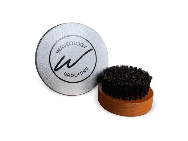 Premium Crown/Beard and Mustache Brush - Medium/Soft Boar Bristle